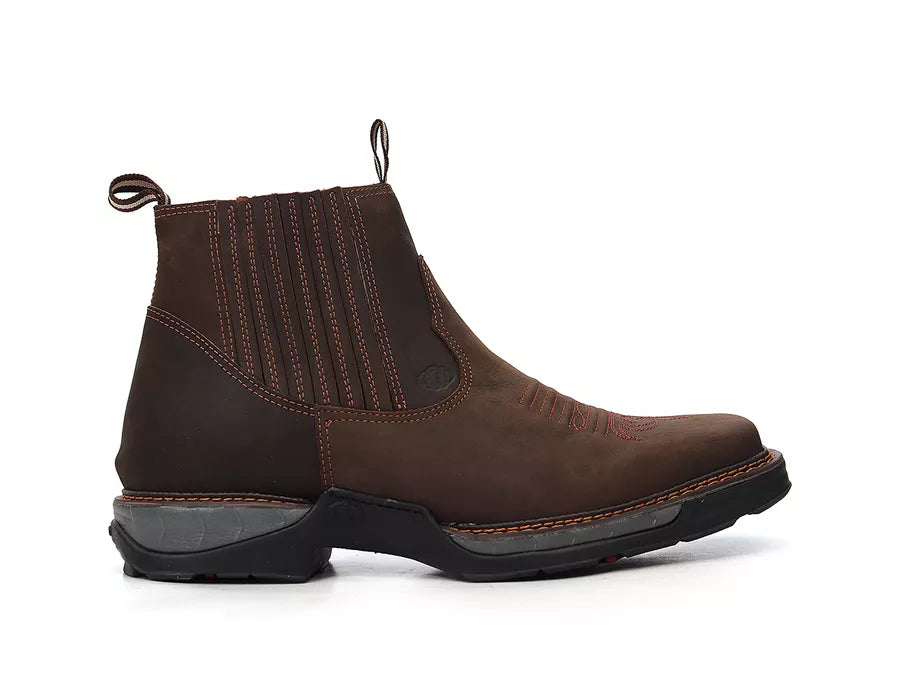 Workboot Vimar Couro Legítimo Crazy Horse - Café Sola Tundra Conforto