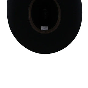 Chapéu Pralana Arena Feltro Preto Unissex, Estilo Country, Lã Premium, Aba 11cm