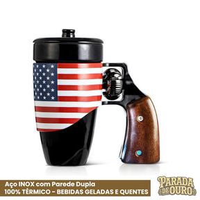 Caneca Térmica Rústica - Útil Para Bebidas Geladas e Quentes