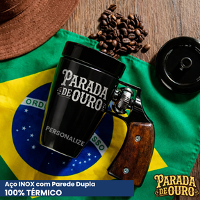 Caneca Térmica Rústica - Útil Para Bebidas Geladas e Quentes