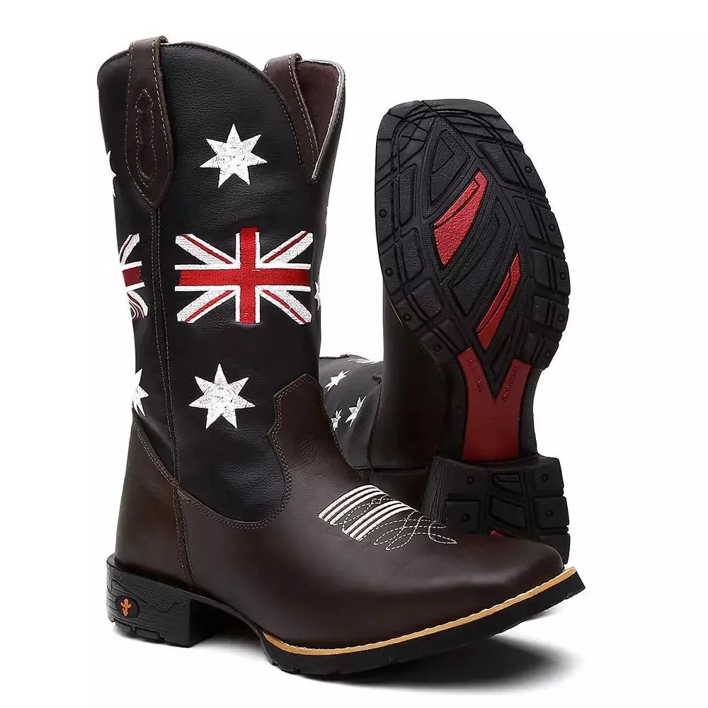 Bota Texana Masculina "Reino Unido"