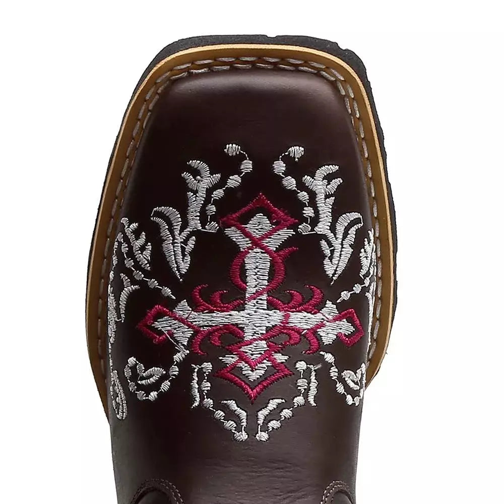 Bota Texana Feminina "Cruz Rosa"