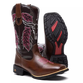 Bota Texana Feminina "Cara de Boi"