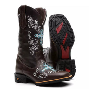 Bota Texana Feminina "Cruz Azul"