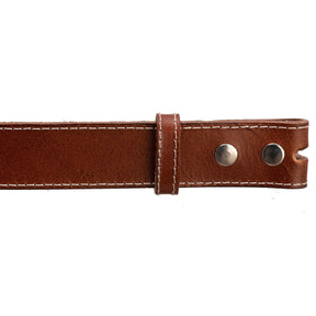 Cinto Country de Couro Genuíno - Fivela Muladeiro Destacável (Promoção Black do Campo)
