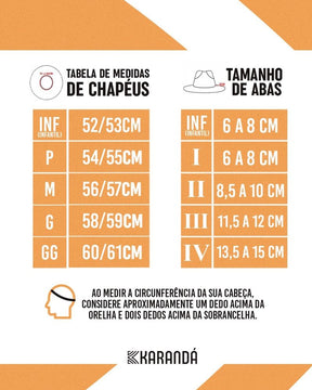 CHAPÉU C I DUPLO AMERICANO TRADIÇÃO ABA G (MOLDADO)